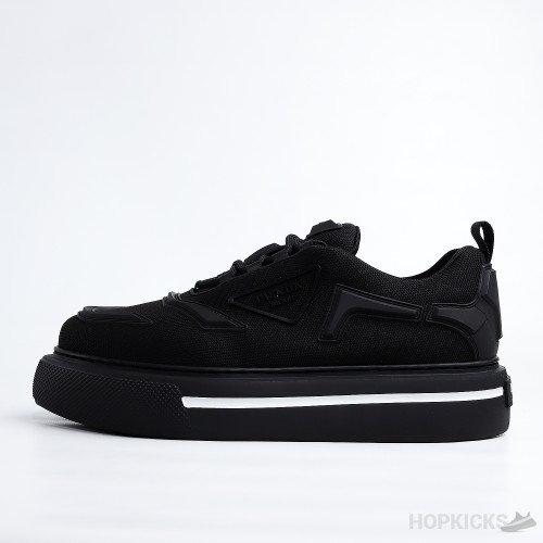 Prada Macro Re-Nylon And Brushed Leather Sneakers (Dot Perfect)